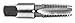 Century Drill & Tool 95201 Carbon Steel Pipe Thread Tap, 1/8-27NPT