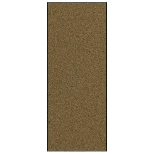 vidaXL Tapis d'entrée Marron et Noir 120 x 300 cm Polyamide et PVC, Tapis d'entrée rectangulaire, antidérapant, Robuste, intérieur, extérieur, absorbeur...