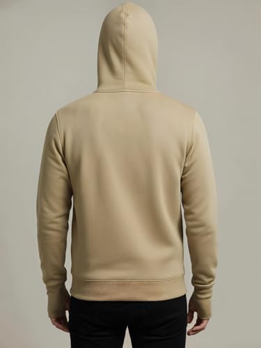 Image of ADRO Men Balaclava Hoodies | 320 GSM Soft Cotton Zipper Hoodie | Thumb-Hole Cuff Gloves | Travel Jacket with Hood | Winter Sweatshirt