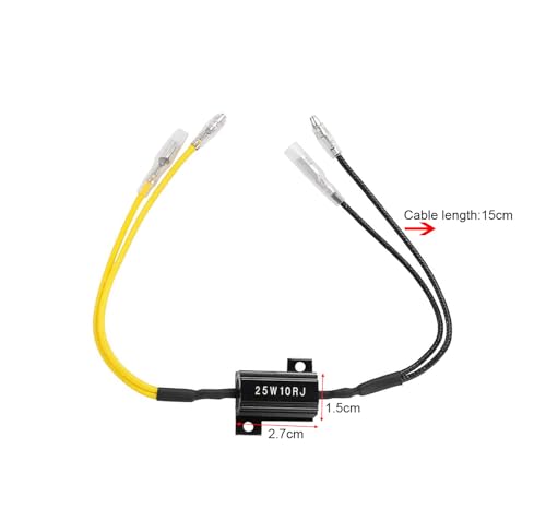 Image of Gebildet 4PCS 25W 10 LED Load Resistors - Turn Signal Resistor Flasher Adaptor for LED Turn Signal & License Plate Lights