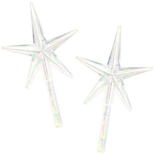 Cousin DIY Ceramic Christmas Tree Stars, 2pc, Clear (40000459)