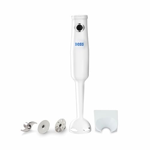 Image of BOSS Classic+ Hand Blender 175W with 3 Stainless Steel Blades & 2 Year Warranty | White