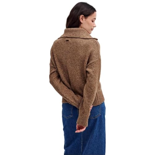 Barbour Women's Lavensdale Half-Zip Jumper, Honey4