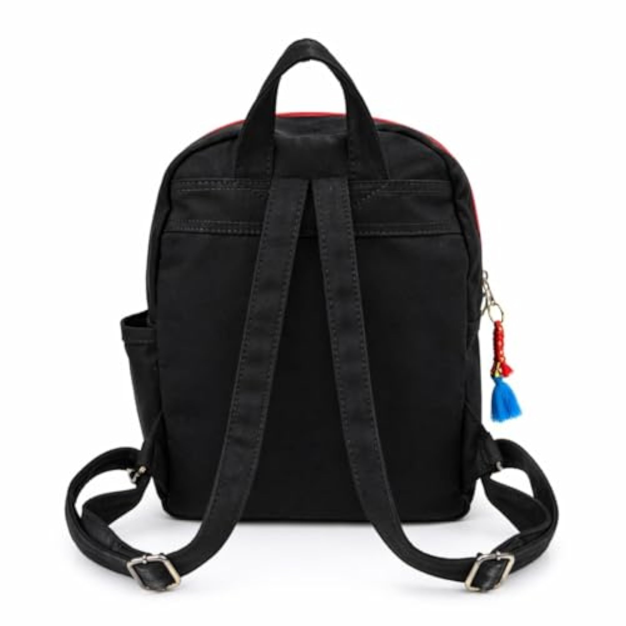 Canvas Single Leg Ghungroo Backpack, Stylish Black