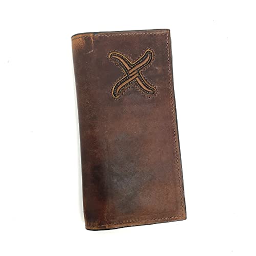 Twisted X Wallet Distressed Bomber X (Brown) #TOP10