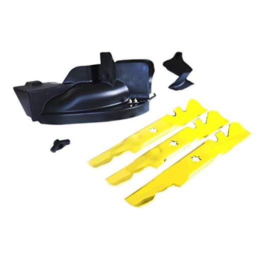 Arnold 19A30041OEM Lawn Mower Mulching Kit – Fits Cub Cade Lawn Tractors and Zero-Turn Mowers with 50 in. Cutting Decks (2015 and After), Black and Yellow