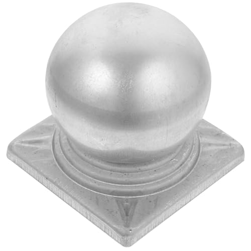 IWOWHERO Cappello per Pali Recinzione in Metallo Forma di Sfera Protezione e Resistente per Pali Quadrati Accessorio Decorativo e Protettivo per Recinzioni da Giardino