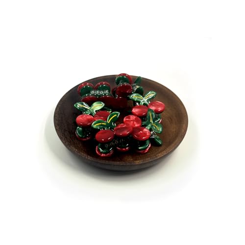 6PCS Pinzas para el Cabello con Diseño de Cereza, Clips Antideslizantes de Plástico para Mujeres miniatura 4