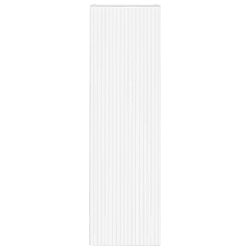 Mobile da parete per TV, in legno bianco, con 1 porta oscillante a 90°, 3 ripiani, 30 x 31 x 100 cm, moderna credenza per soggiorno e console multimediale per riporre oggetti e gestione dei