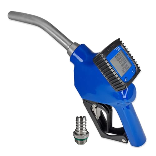 AMUR Diesel-Zapfpistole für Dieselpumpe Heizölpumpe Ölpumpe, Digital-Zählwerk Adblue®-Zapfpistole mit Display AdBlue® Zapfpistole