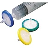 neoLab Cellulose-Mischester Spritzenvorsatzfilter, 0.45µm Porengröße, 33mm Durchmesser, Blau, 50 Stück