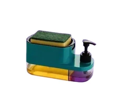 Soap Dispenser/Soap Pump Dispenser and Sponge Holder 2 in 1 Shop Dispencer,Womens First Choice Shop DISPENCER(Pack of 1)|Type -786 for Home and Kitchen