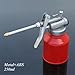 FABULETTA Car Oil Can Pump Oiler,250ML Metal High Pressure Oiler Lubrication Oiling Can Bottle Manual Oil With Spout Thumb Pump Tool Oiler Red(B)