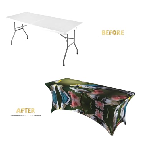 Housse de table rectangulaire extensible EdWal imprimé cacatoès - 5