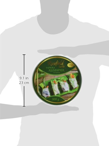 Ricefield Tapioka-Reispapier, rund 22 cm, Premiumqualität, 300 g