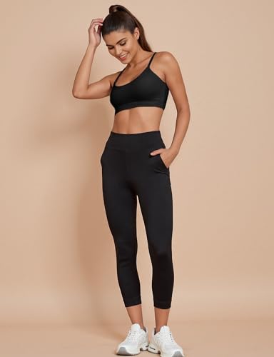 Image of Buauty Sports Bra for Women, U Neck Adjustable Spaghetti Strap Workout Bra with Removable Cups for Yoga Pilates Gym