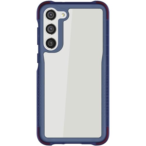Image of Ghostek Covert Galaxy S23 Plus Case Clear with Military Grade Shockproof Protection, Non-Slip Grip, Protective Silicone Phone Cover Designed for 2023 Galaxy S23+ (6.6 inch) (Blue)