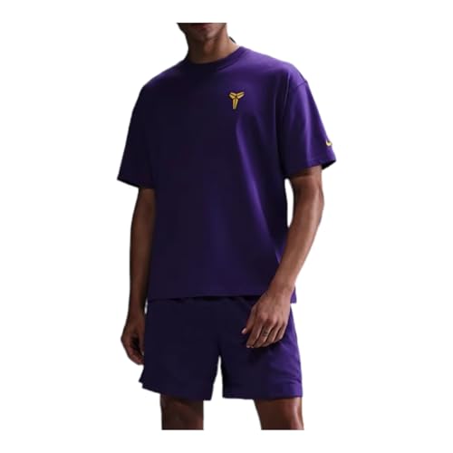 T-shirt Kobe de basket-ball homme maillot violet jaune sport été