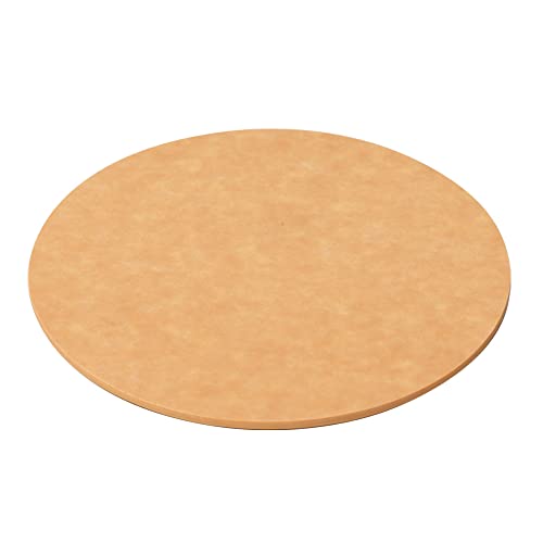 Image of ideaco Wood Fiber Cutting Board, Round, Natural, Diameter 6.1 inches (15.6 cm), usumono cutting board