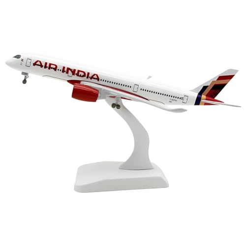 Image of New Air India Airbus A350 Diecast Aircraft Model 20 cm | Metal Plane Model with Landing Gear & Display Stand | Collectible Toy for Aviation Enthusiasts & Kids