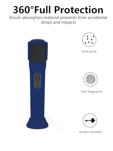 Coque protection silicone micro JBL PartyBox noir bleu durable
