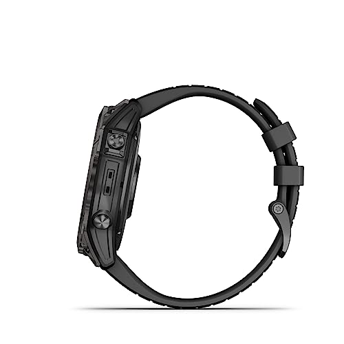 Image of Garmin Fenix 7X Pro Sapphire Solar, GPS Smartwatch with Touchscreen, 51 mm case Size, 24 /7 HRV, SPO2, ABC sensors, Climbro & PacePro, Health Snapshot, Underwater Heart Rate, Built-in Flashlight