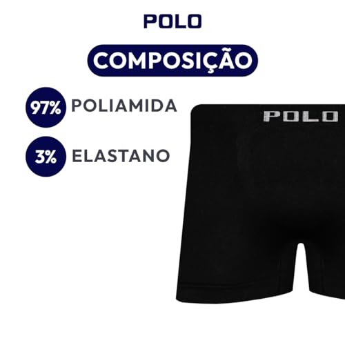 Kit 8 Cueca Boxer Microfibra Polo Star Sortida - V1 Cor:Sortido;Tamanho:P