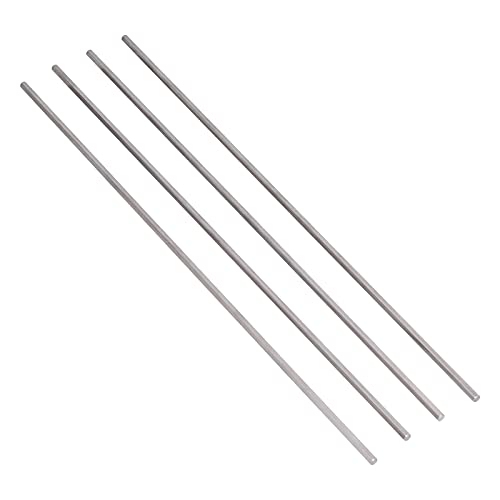 4Pcs 5mm Stainless Steel Hex Shaft, High Hardness Wearproof Antislip Drive Shaft Accessories for Intelligent Robots, Customizable Length, Outstanding for Lathe and Engineering Equ