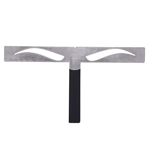 Eyebrow Ruler, Permanent Eyebrow Ruler Eyebrow Measure Balance Extension Ruler Eyebrow Shape 3-Point Positioning Design Ruler Shape Stencil Stainless Steel Makeup Tool (Classical Eyebrow)