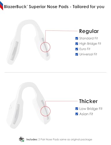 Image of BLAZERBUCK Replacement Nose Piece Nose Pads for Oakley Metalink OX8153 Eyeglasses