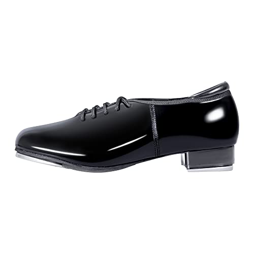 Image of Linodes PU Leather Lace Up Tap Shoe Unisex Dance Shoes for Women and Men