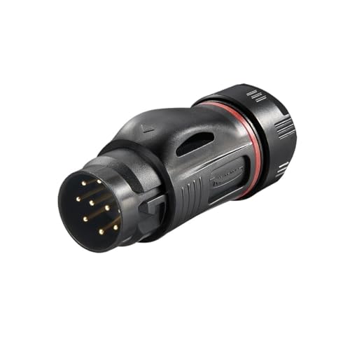Connecteur industriel IP68 BD24 mâle à 10 broches pour signal d'alimentation aviation