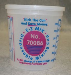 E-Z Mix EMX-70086 2.5-Quart Plastic Mixing Cups Box of 25 miniatura 1