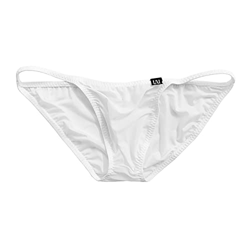 COMLIFE Men's Ice Silk Translucent Tight Plane Spaghetti Strap Triangle Briefs Underwear3