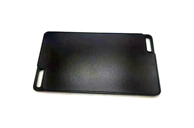 Cast Iron Double Sided Griddle Cooking Pan Flat on 1 Side, Grill on The Other, Easy to Clean, Heats Very Quickly & Warms Easily Reversible Grill