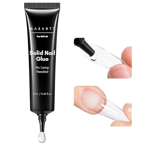 Makartt Hema-Free Semi Solid Nail Glue, New Super Strong Nail Glu...