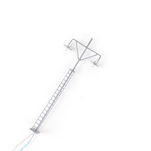 鉄道模型ライト屋外ミニLED 街灯スケール 1:87 風景軽量公園ランプ子供盆栽グレー(白色光) グレー()