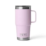 YETI Rambler 20 oz Travel Mug, Stainless Steel, Vacuum Insulated with Stronghold Lid, Cherry Blossom