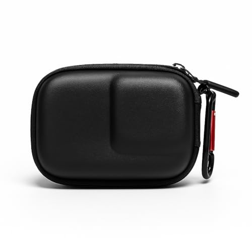 Bolsa Protetora à Prova d’Água para Câmeras de Ação – Compatível com DJI Osmo Action (5 Pro/4/3), GoPro (H13, 12, 11, 10) e Insta360 – Estojo Portátil com Compartimentos Internos (Preto)