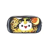 JBJGKHLP Huevera con estampado de fideos y ramen, estuche transparente para niños y niñas, suministros de oficina y artículos de papelería transparente