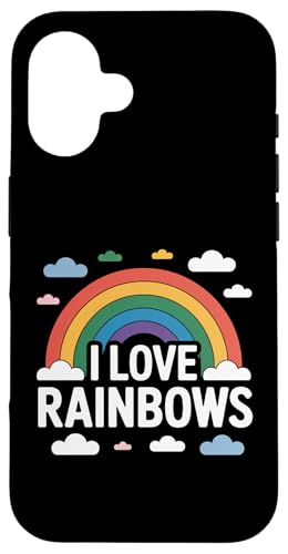 I Love Rainbows Clouds OtBbN yfUC X}zP[X iPhone 16 p