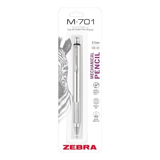 Zebra Pen STEEL M-701 Tactical Mechanical Pencil, 0.7mm Medium Point, 1-Pk