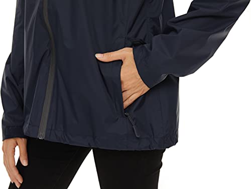 Image of Women's Rain Jacket Lightweight Waterproof Raincoat