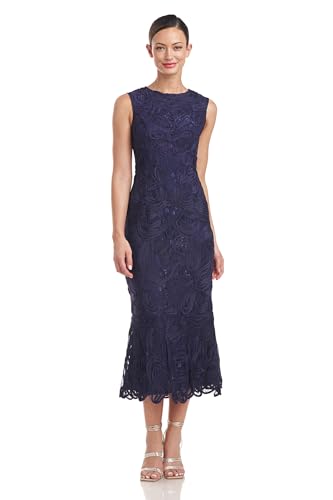JS Collections Women's Meli Soutache Tea Length Dress