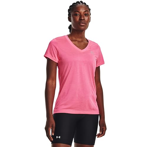 Image of Under Armour Womens Tech V-Neck Twist Short-Sleeve T-Shirt