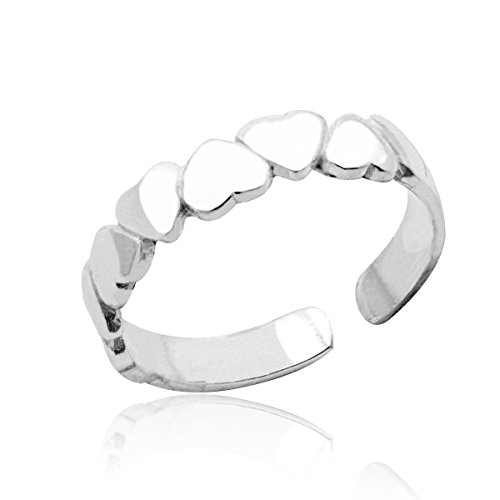 Honolulu Jewelry Company Sterling Silver Heart Toe Ring