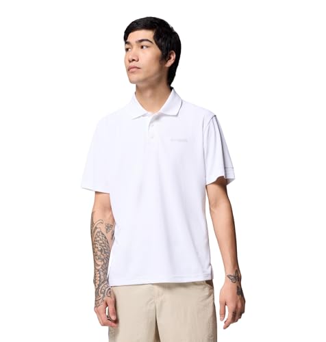 Columbia Men's PFG Freezer Polo, White, X-Large - image 1