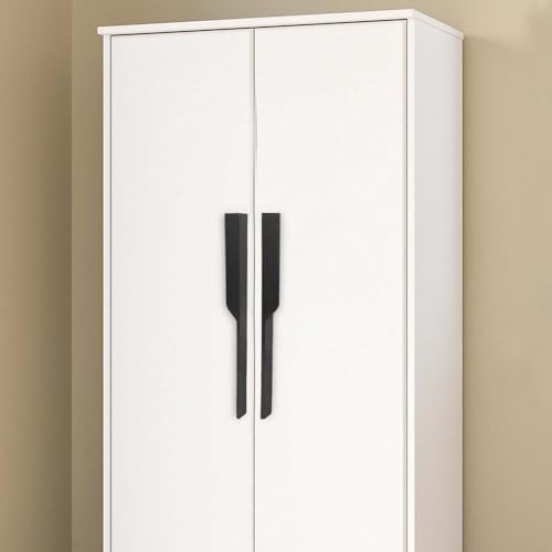 Image of VOLO Cabinet Handle - Multi-Use Pull Handle for Wardrobes, Drawers, Sliding Closets, and Doors in Kitchen, Office, Bedroom (SAC-59) (1 Pair Left & Right) (Black, 450MM (18 Inch))