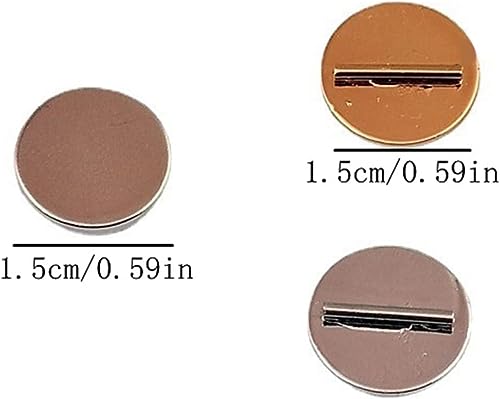 Image of Silver with Gold Easy Use Mini Pin Brooch Converter Harm Free Clothing Magnet Buckle Magnet Metal Lapel Pin Brooch Holder Converter