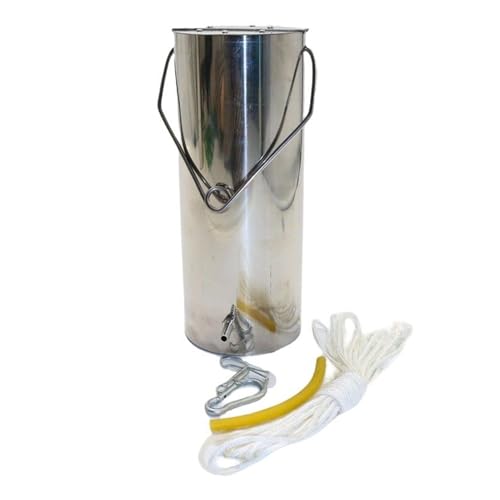 304 - Cubo de muestras de agua de acero inoxidable de 1 litro para pruebas de calidad del agua, recolección de aguas residuales, análisis de agua superficial de ríos y lagos